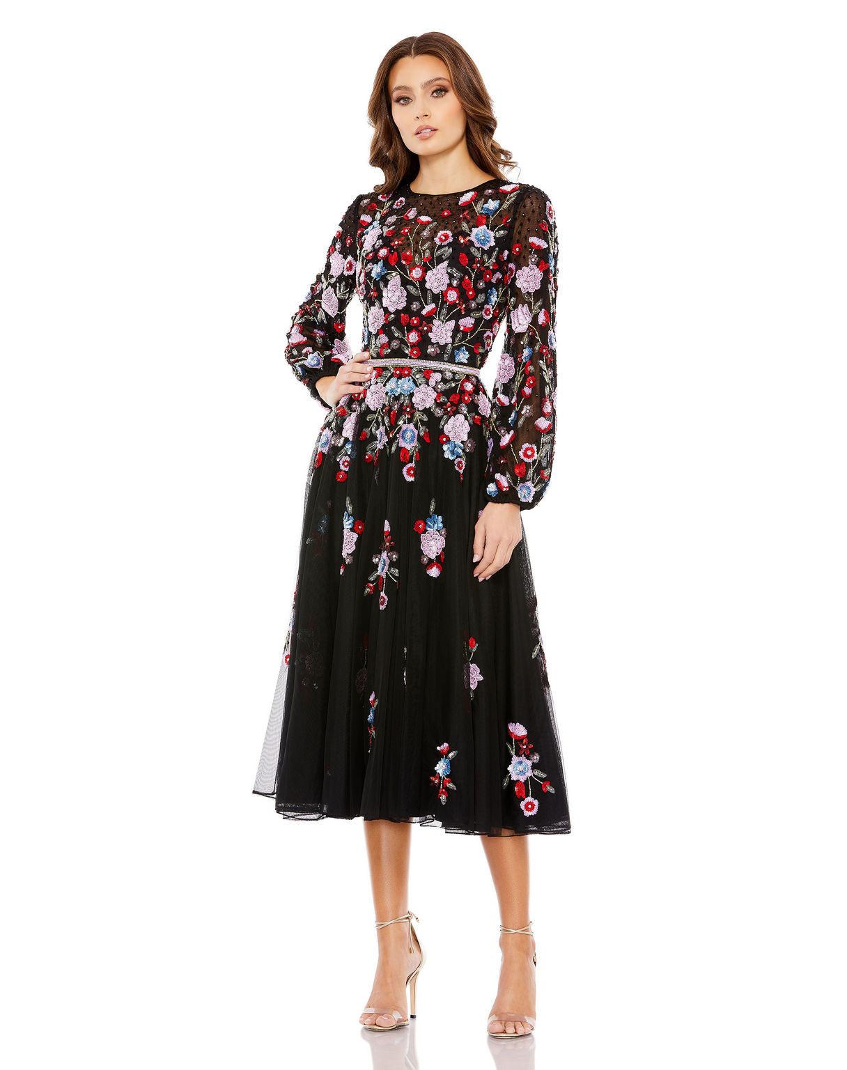 Cocktail midi dress with sleeves online