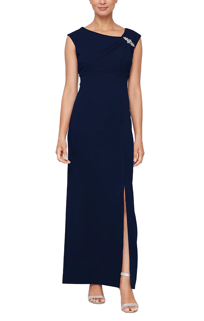 Navy SL Fashions 9137218 Formal Long Dress for 99.0 The Dress Outlet