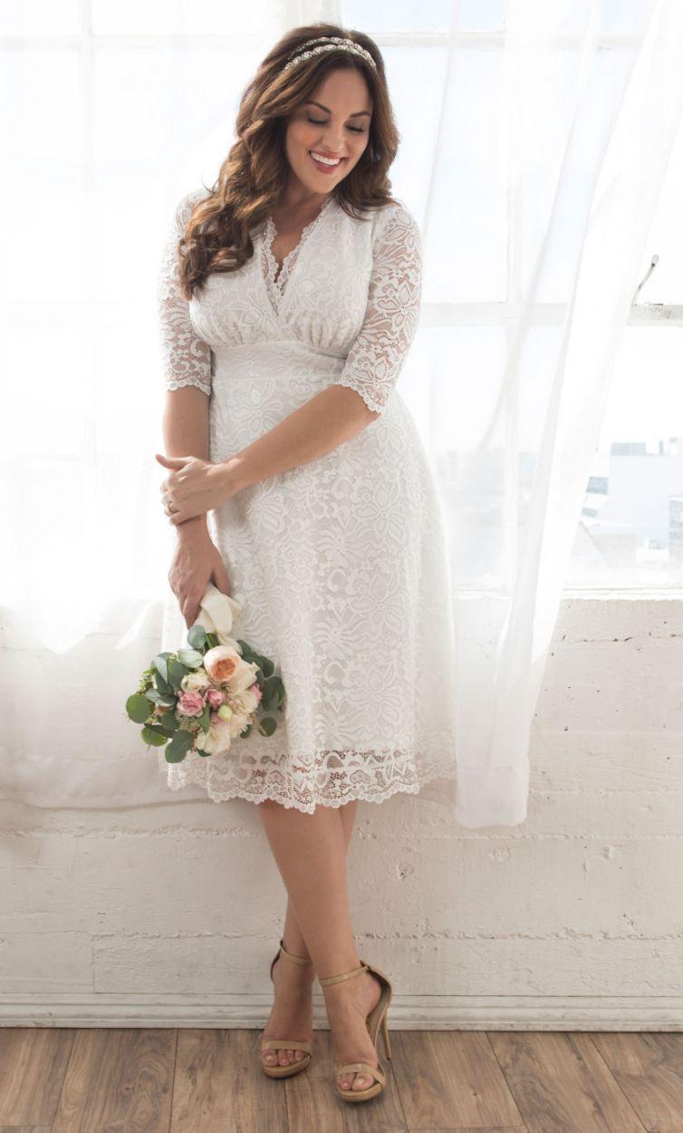 Rå enkemand analogi Short Plus Size Wedding Dress | Dress Outlet – The Dress Outlet
