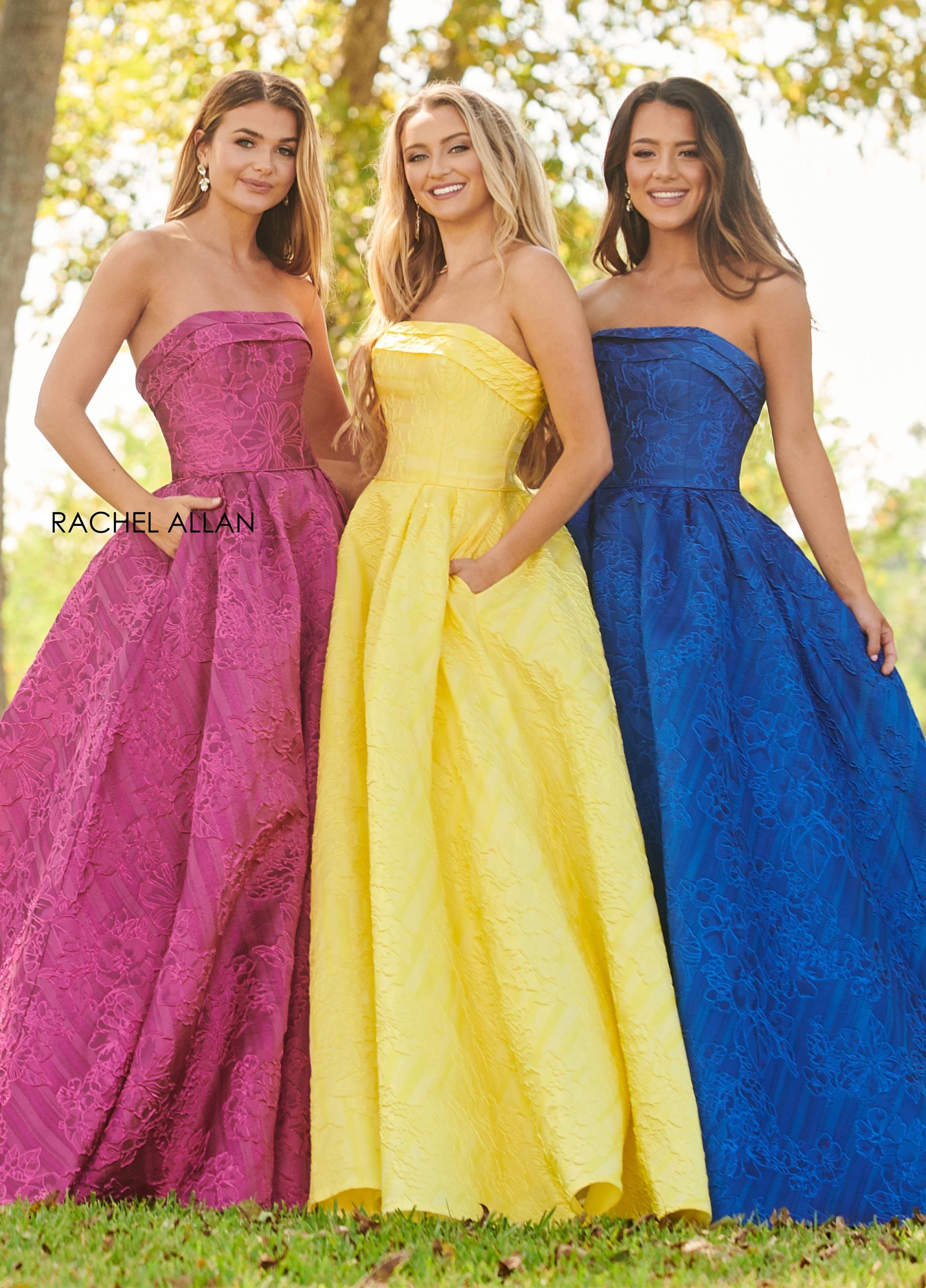 Rachel Allan Prom Dress Yellow