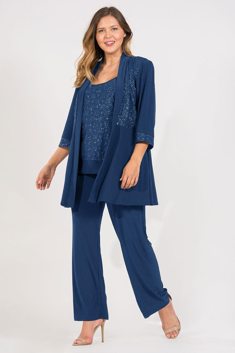Ru0026M Richards 5589W Plus Size Mother Of The Bride Pant Suit for $39.99 – The  Dress Outlet