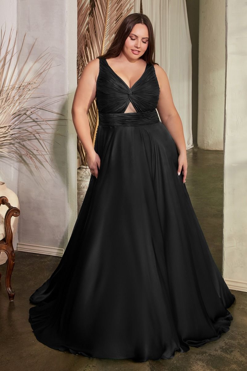 Black Cinderella Divine 7497C Long Formal Prom Plus Size Dress for $149.0 –  The Dress Outlet