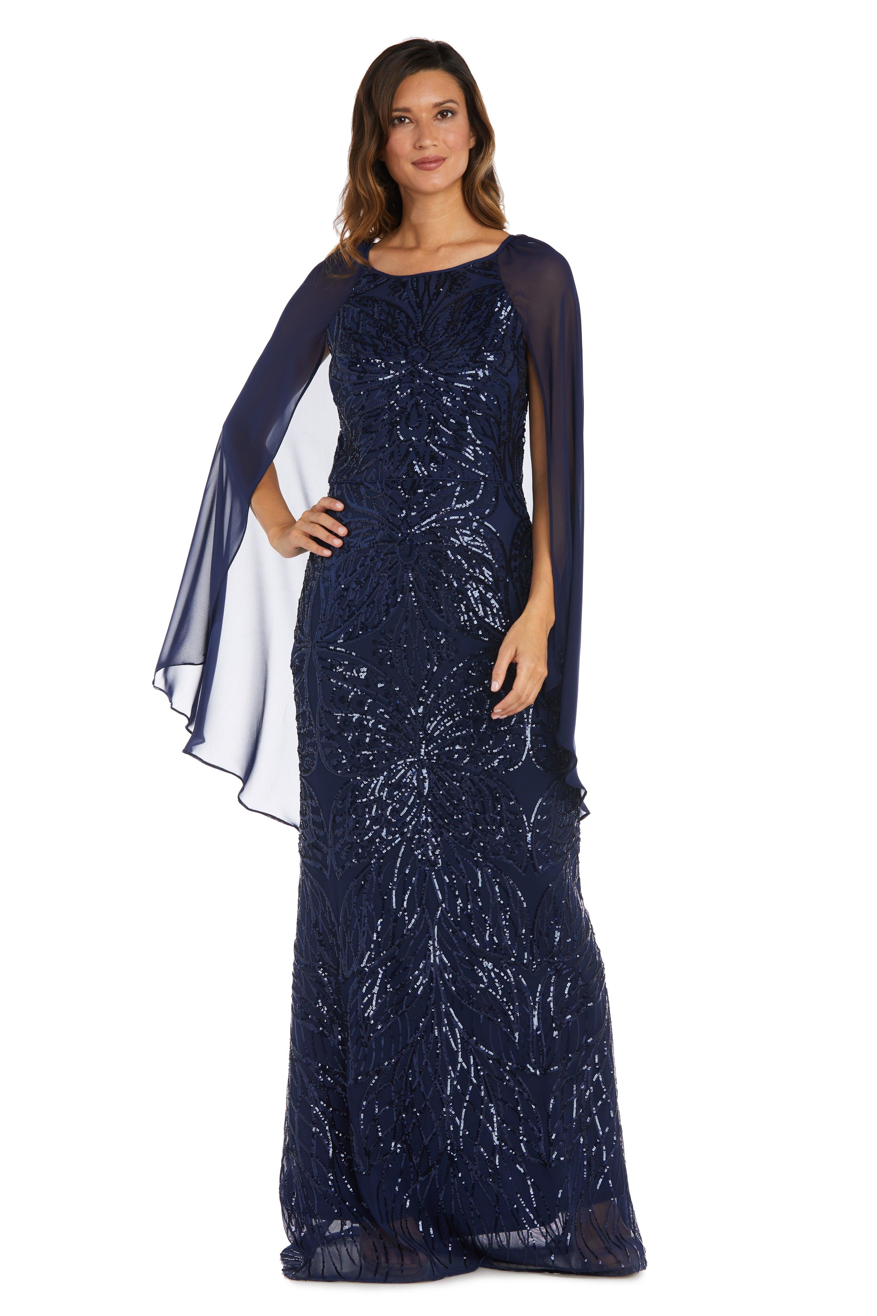 R&M Richards 9262P Long Formal Petite Dress | The Dress Outlet