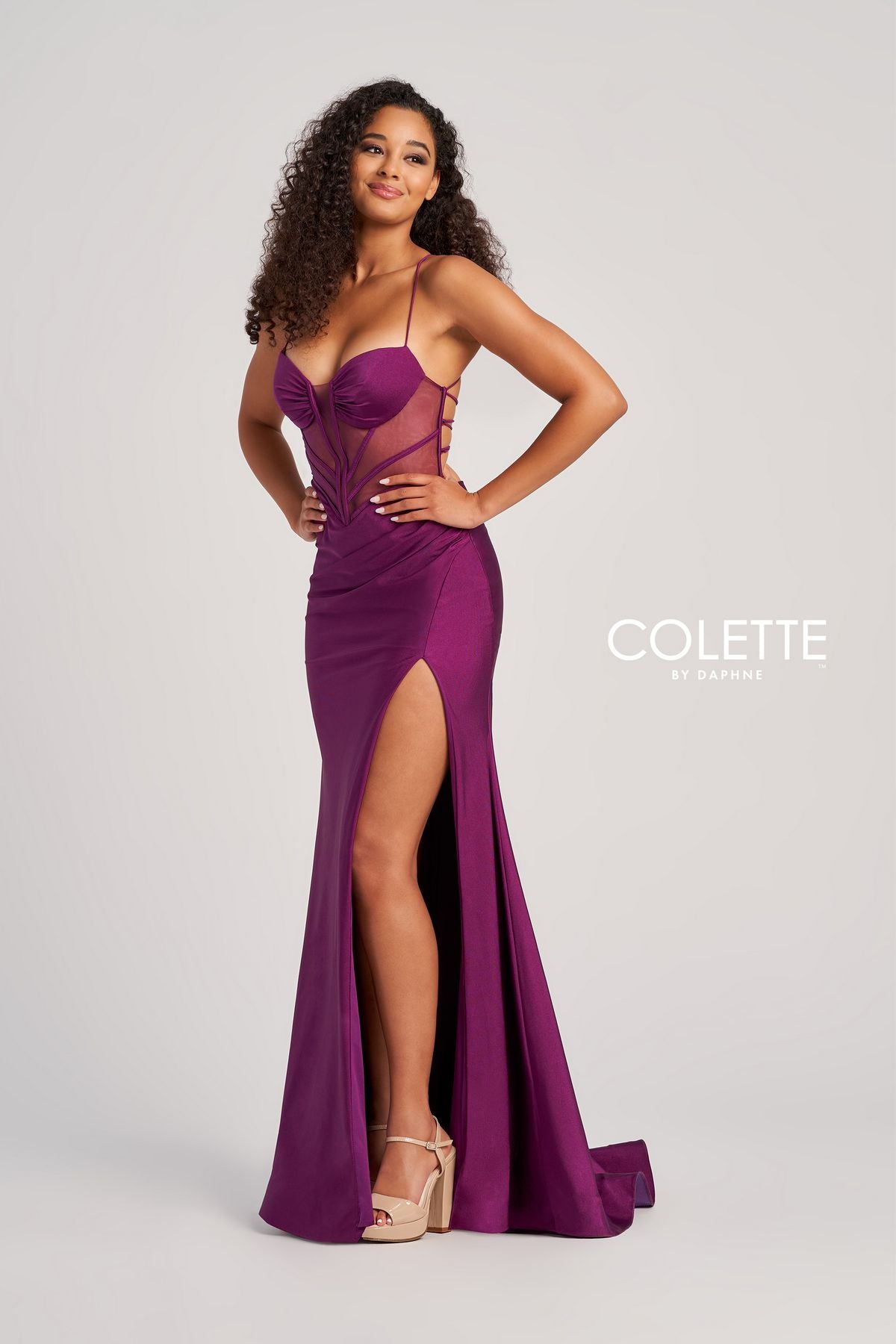 Plum Colette CL5140 Boned Long Formal Mermaid Prom Dress for $529.99 – The  Dress Outlet