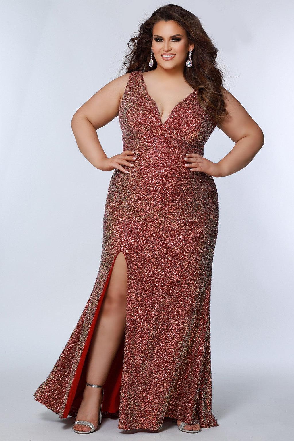 Red Cheetah Print Prom Dress