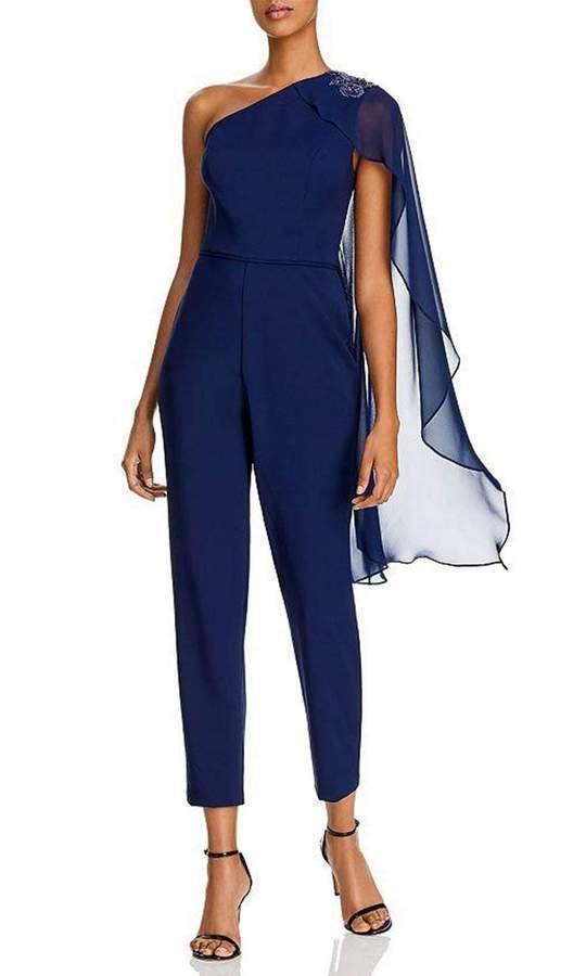 LIGHT NAVY Adrianna Papell AP1E206604 Long Formal Jumpsuit for