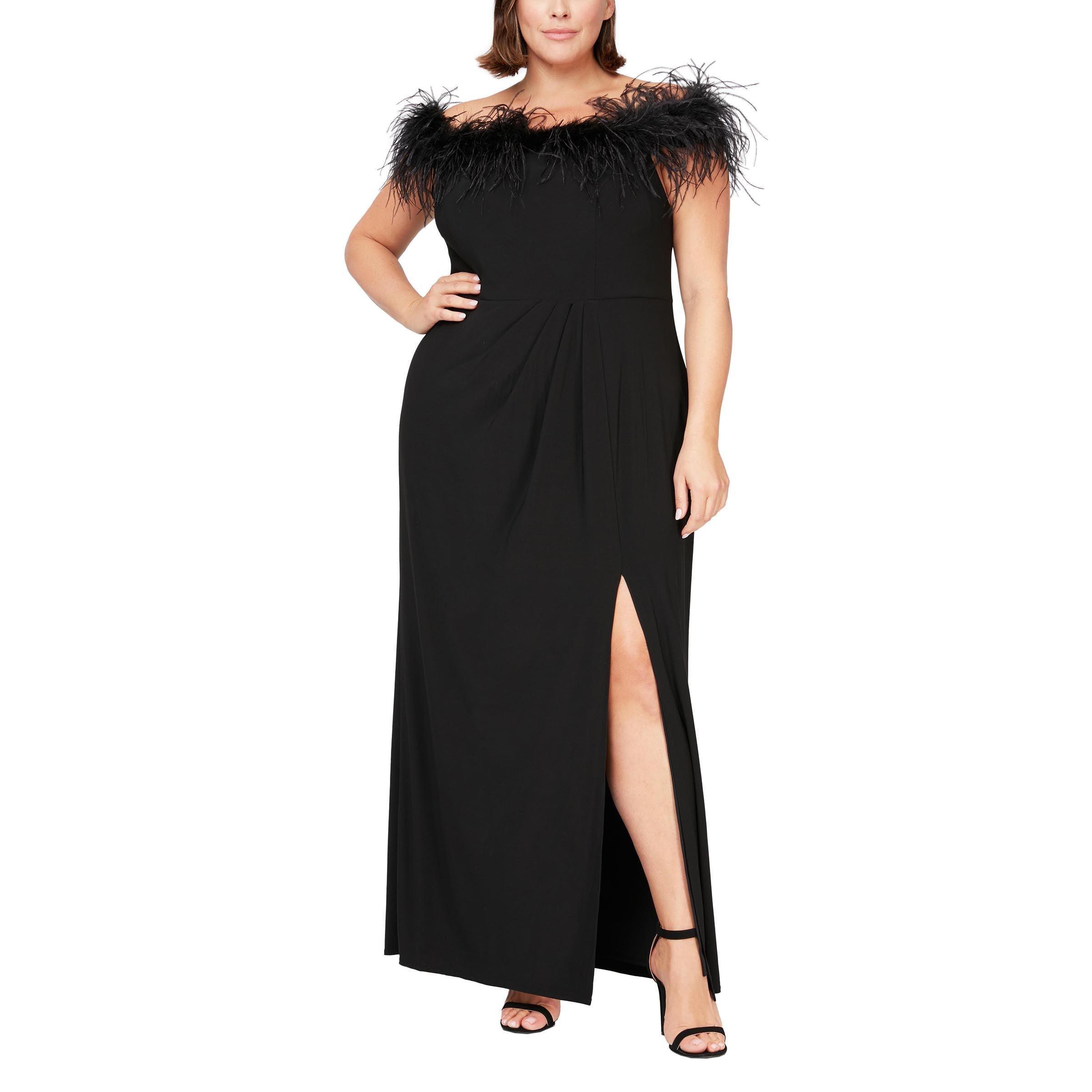 Black Alex Evenings AE84351465 Long Plus Size Formal Dress for 239.0 The Dress Outlet