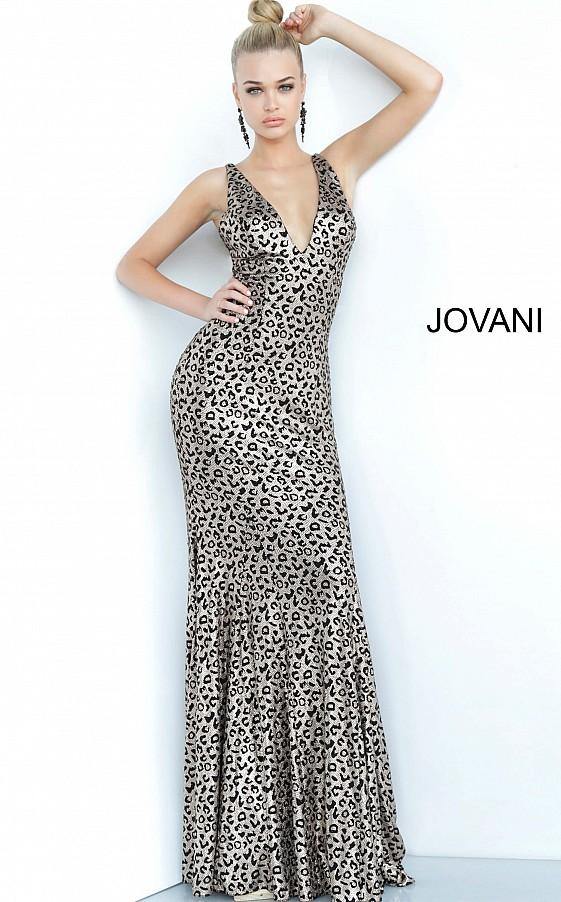 Jovani Cheetah Dress