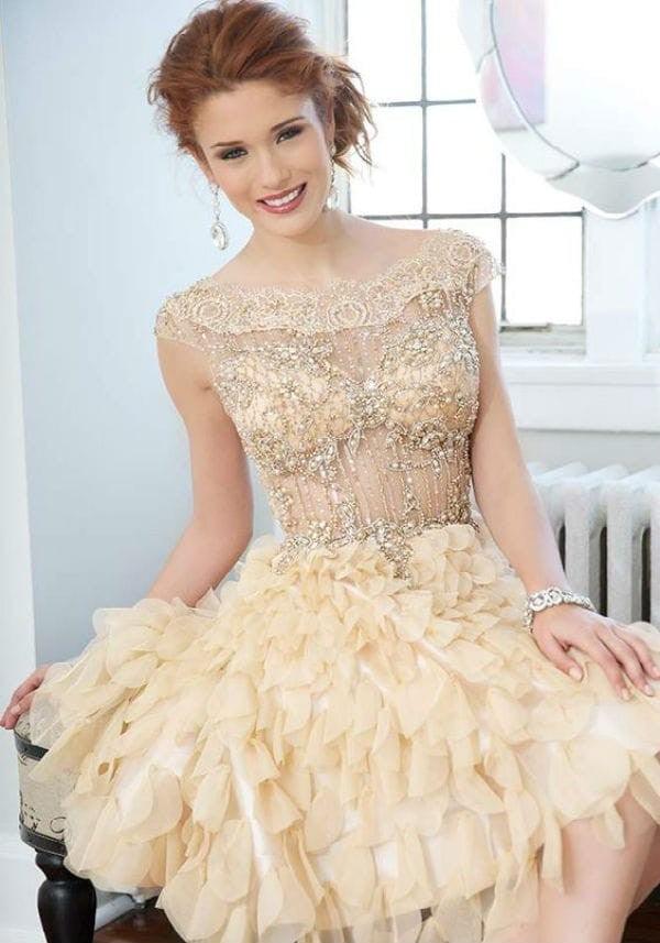 Jovani Short Gold Prom Dresses