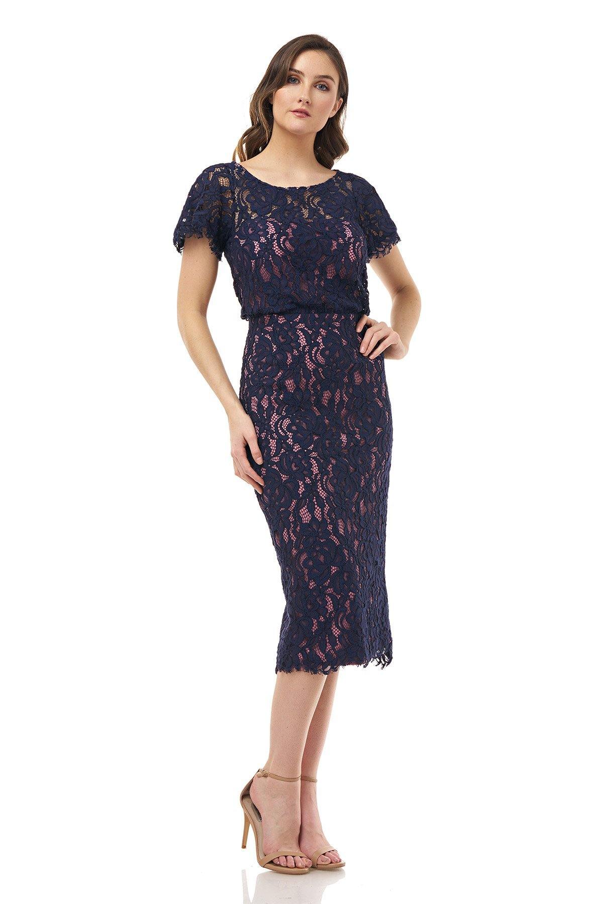 Js collections clearance lace sheath dress