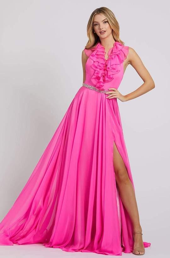 Hot Pink Mac Duggal 67382 Long Prom Dress For 3580 The Dress Outlet 3222