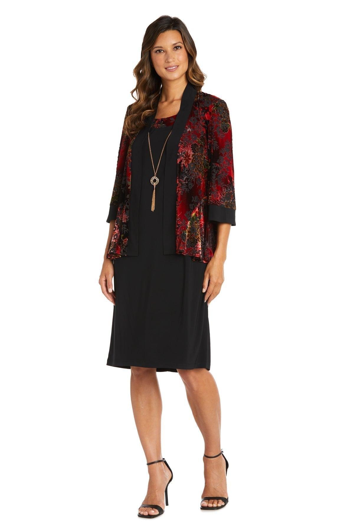 R&M Richards 7679 Short Piece Velvet Jacket Dress Sale for $35.99 – The  Dress Outlet