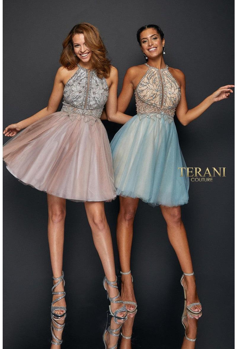 Terani Couture Short Prom Dress