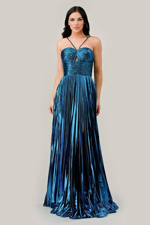 Metallic Prom Dress