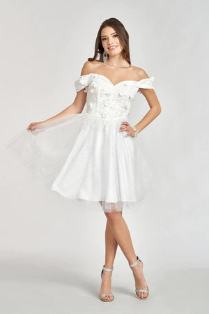 White Graduation Dress