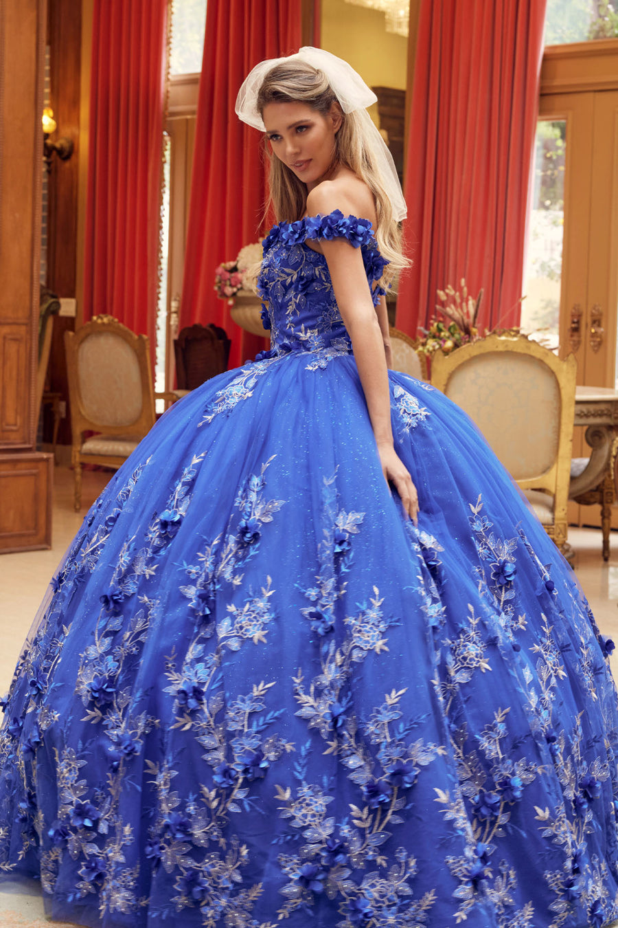 Quinceniera Dresses Long Off Shoulder Quinceanera Dress Royal Blue