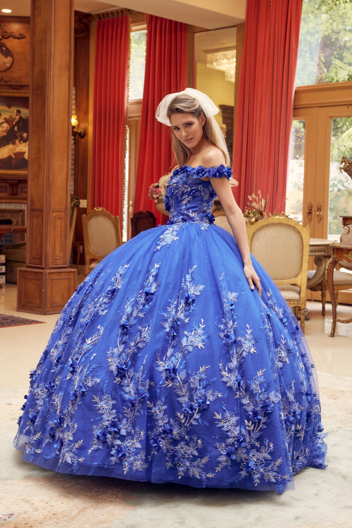 Quinceniera Dresses Long Off Shoulder Quinceanera Dress Royal Blue