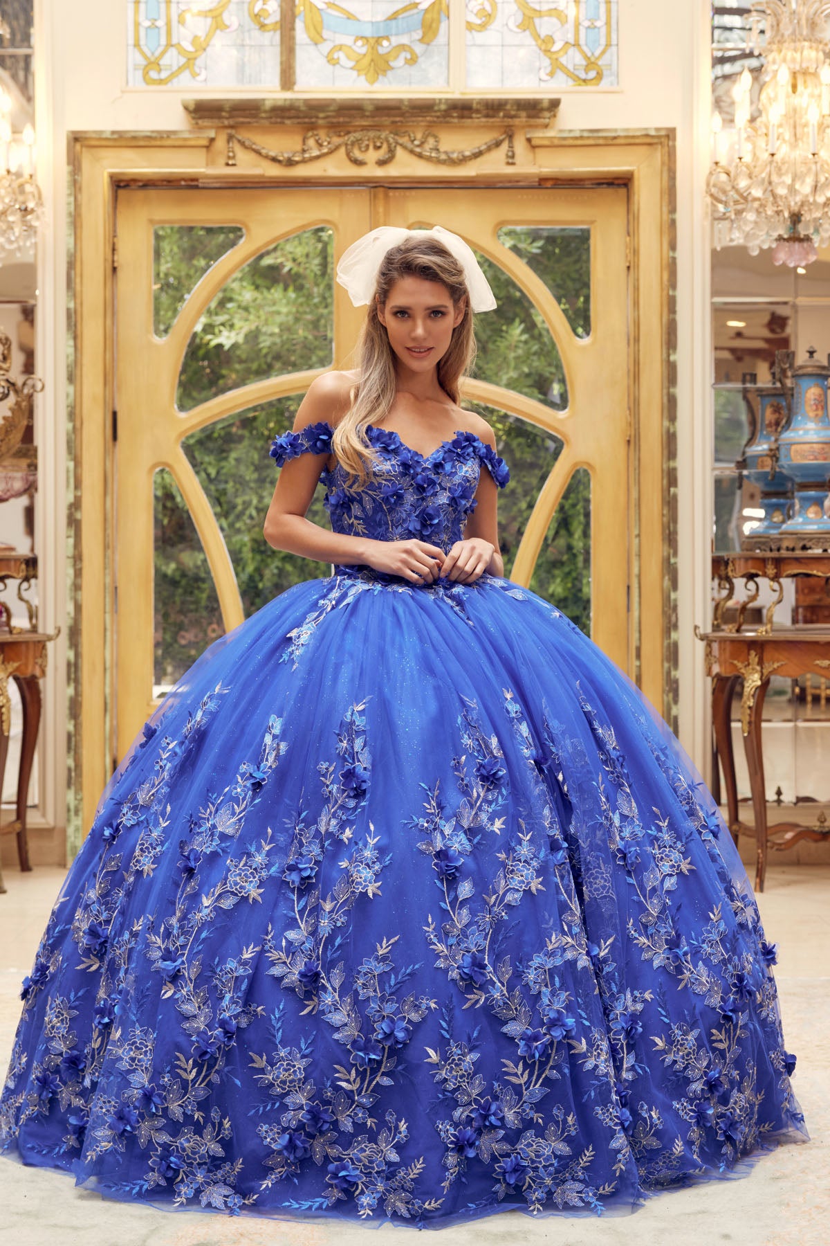 Quinceniera Dresses Long Off Shoulder Quinceanera Dress Royal Blue