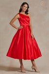 Homecoming Dresses Long One Shoulder Formal Dress Red