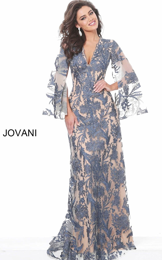 Jovani 00752 Long Sleeve Sleeve Mother of the Bride Gown