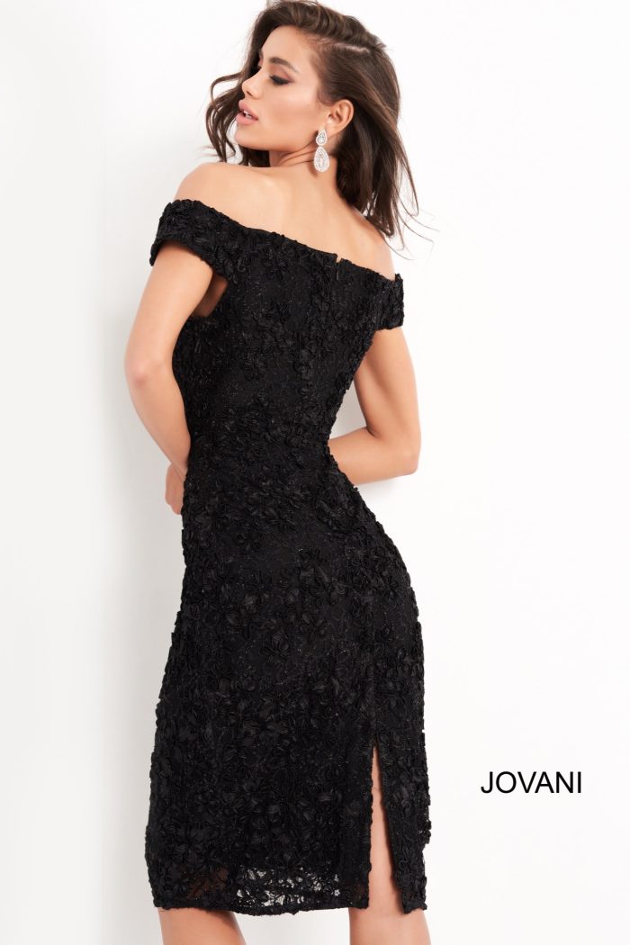 Cocktail Dresses Short Lace Cocktail Dress BLACK