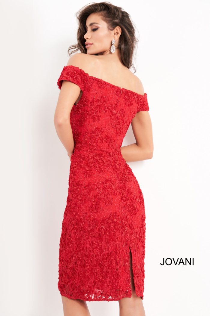 Cocktail Dresses Short Lace Cocktail Dress RED