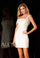 Cocktail Dresses Sequin Cocktail Short Prom Dress Zesty Ivory