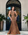 Jovani 06017 One Shoulder Long Prom Gown Bronze