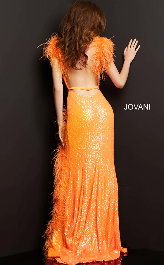 Jovani 06164 Spaghetti Strap Sexy Long Prom Gown