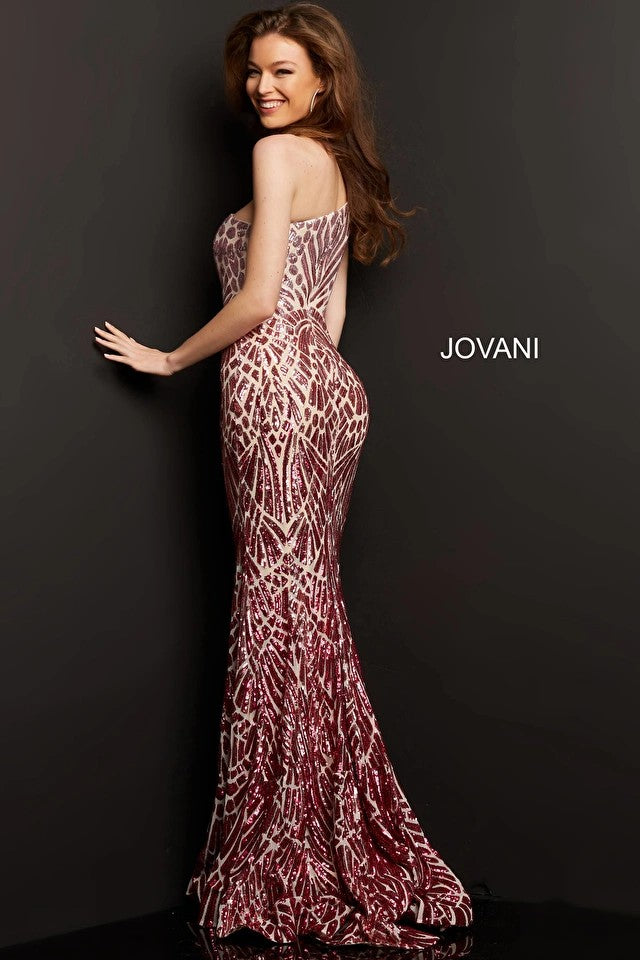 Jovani 06469 One Shoulder Formal Long Prom Gown