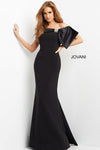 Formal Dress Off the Shoulder Long Evening Dress Black