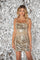 Cocktail Dresses Fitted Sequin Cocktail Short Prom Dress Champagne