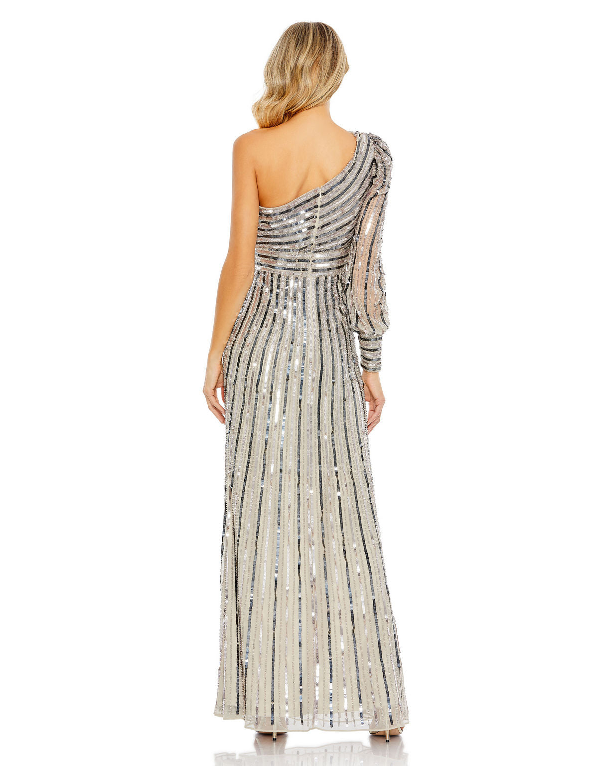Formal Dresses Long Formal Prom Sequin Dress Platinum