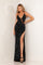 Prom Dresses Sequin Long Formal Prom Illusion Cut Out Dress Australian Black