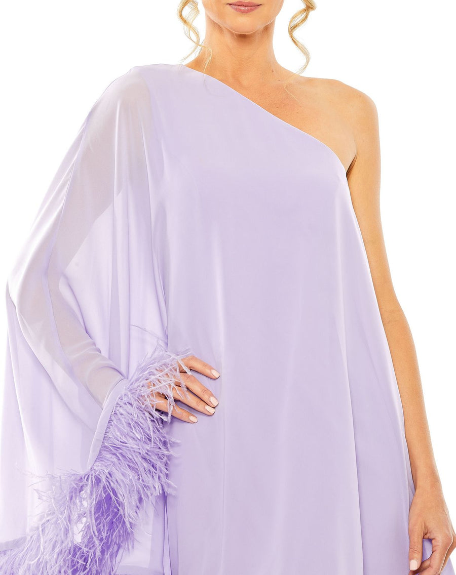 Cocktail Dresses Short One Shoulder Cocktail Dress Lilac