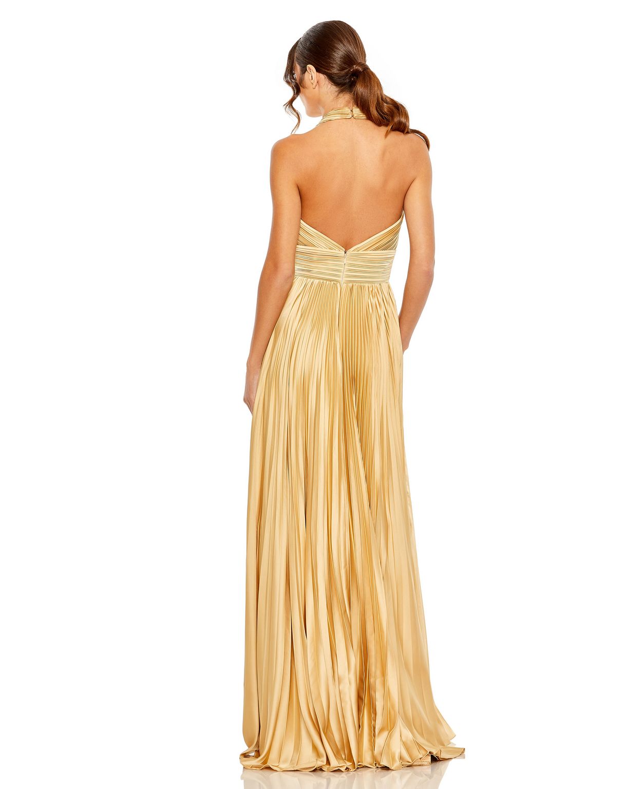 Prom Dresses Prom Long Halter Formal Dress Gold