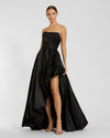 Prom Dresses High Low Strapless Prom Dress Black