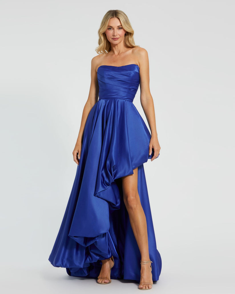 Prom Dresses High Low Strapless Prom Dress Cobalt