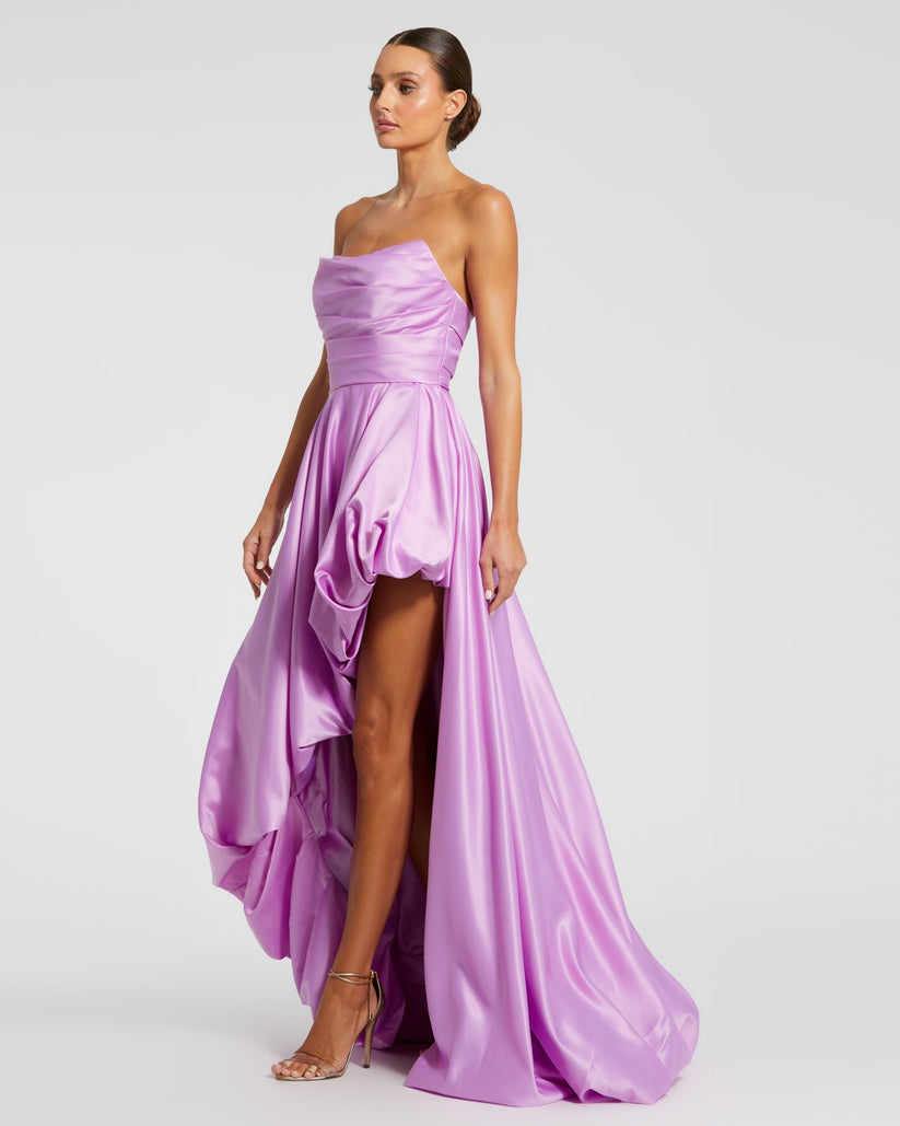 Prom Dresses High Low Strapless Prom Dress Orchid