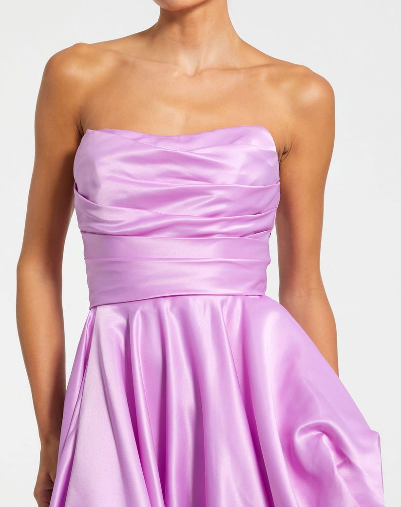 Prom Dresses High Low Strapless Prom Dress Orchid