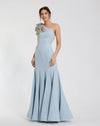 Formal Dresses Long Flower Trumpet Formal Prom Dress Powder Blue