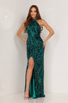 Prom Dresses Fitted Long Formal Prom Dress Nebula Green