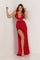 Prom Dresses Sequins Formal Long Prom Dress Red