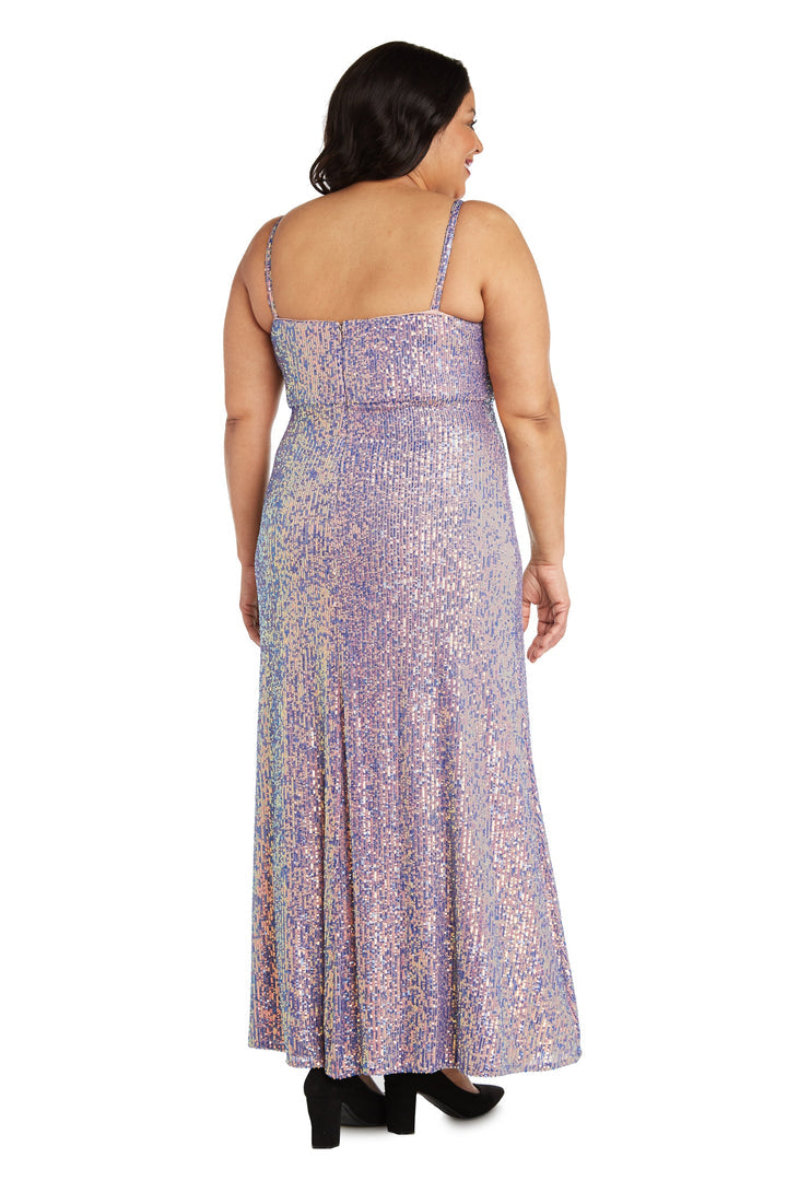 Morgan & Co 12935WM Long Plus Size Fitted Prom Gown