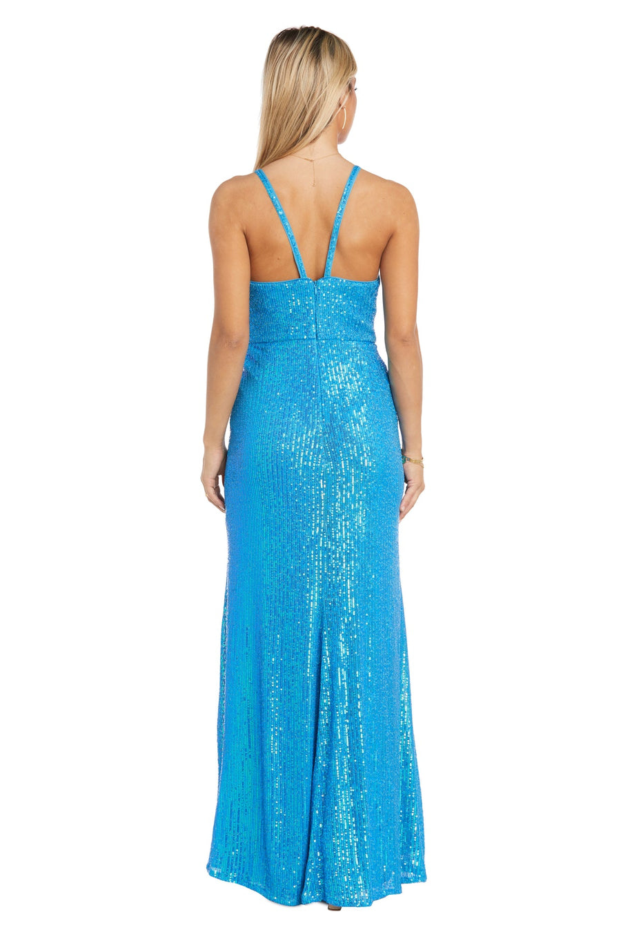 Formal Dresses Long Sequin Slit Formal Dress Turquoise