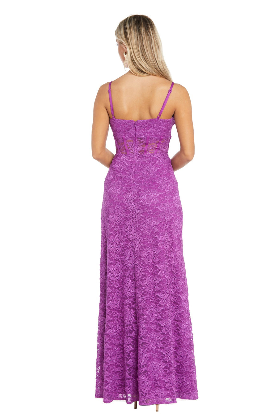 Formal Dresses Long Spaghetti Strap Evening Gown Magenta