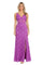 Formal Dresses Long Spaghetti Strap Evening Gown Magenta