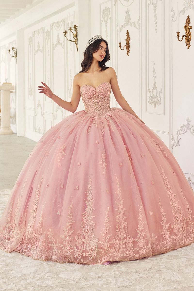 Quinceanera Dresses Long Quinceanera Removable Capelet Ball Gown Blush