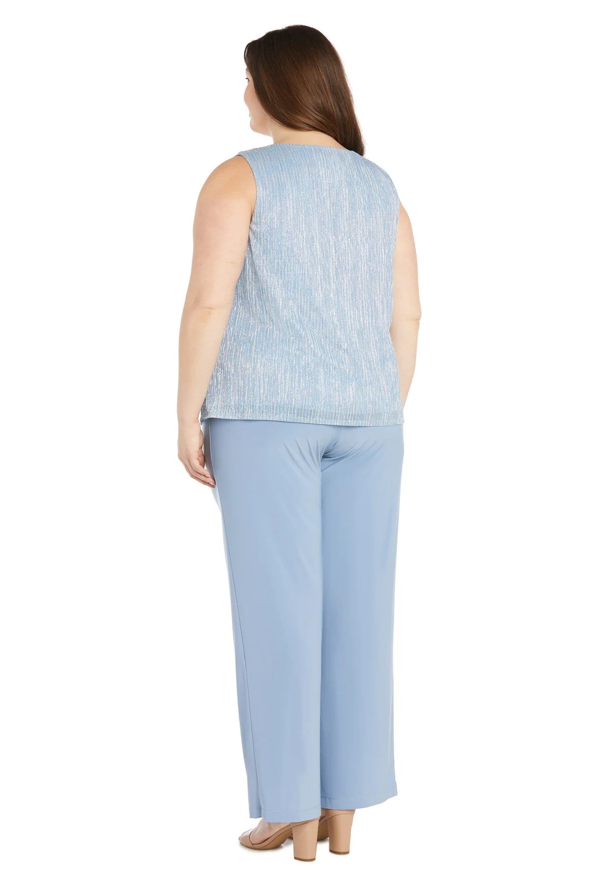 Pant Suit Plus Size Formal Long Pant Suit Blue