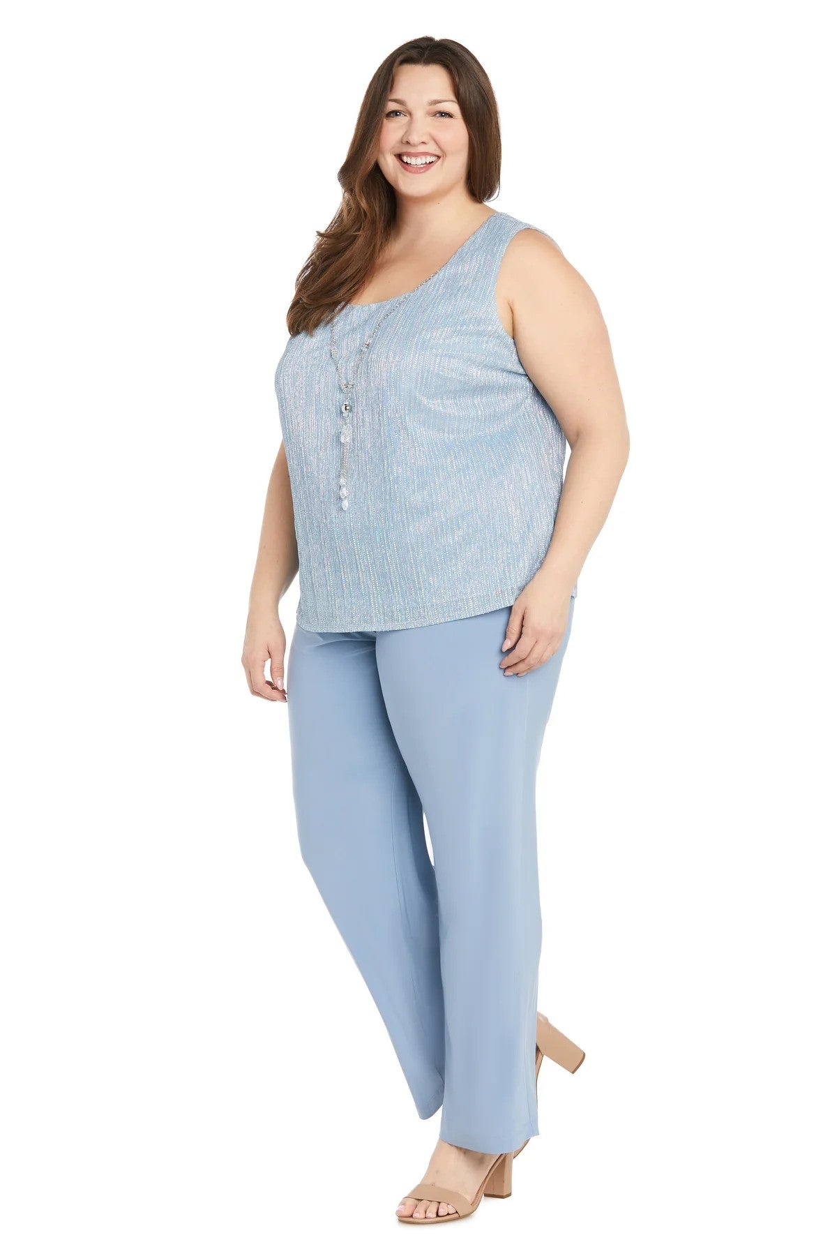 Pant Suit Plus Size Formal Long Pant Suit Blue